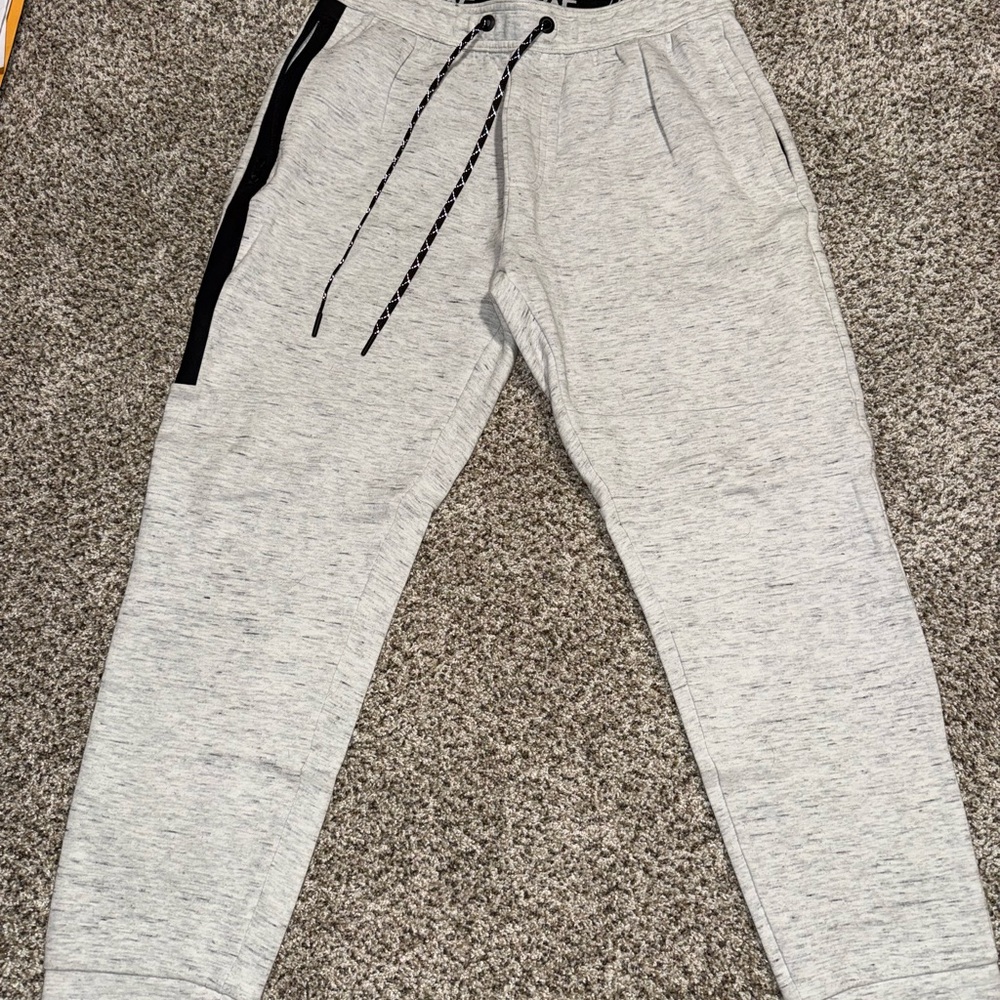 American Eagle Outfitters Medium Gray Jogger Sweatpants with Black Accents
